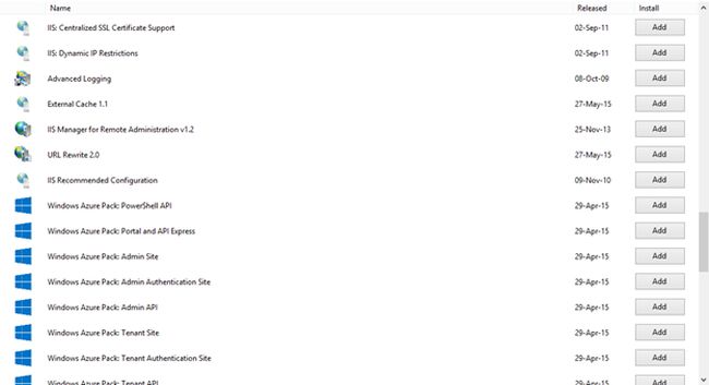 Server Menu shows all IIS